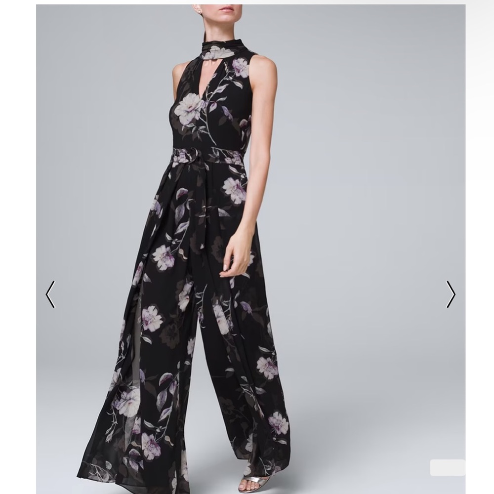 WHBM floral jumpsuit 0P